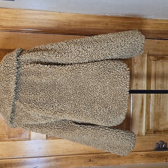 A New Day Light Brown Teddy Coat M - Picture 4 of 4